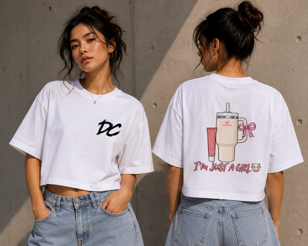 I’m Just a Girl 🎀 — Cute Graphic Tee