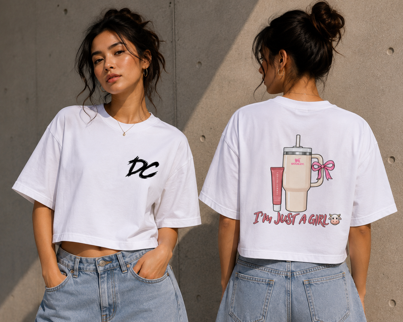 I’m Just a Girl 🎀 — Cute Graphic Tee