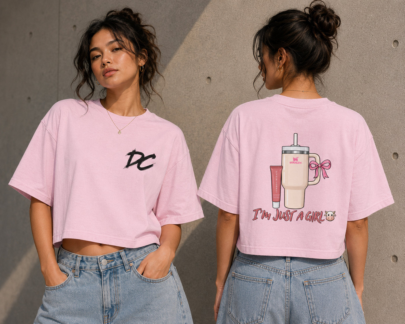 I’m Just a Girl 🎀 — Cute Graphic Tee