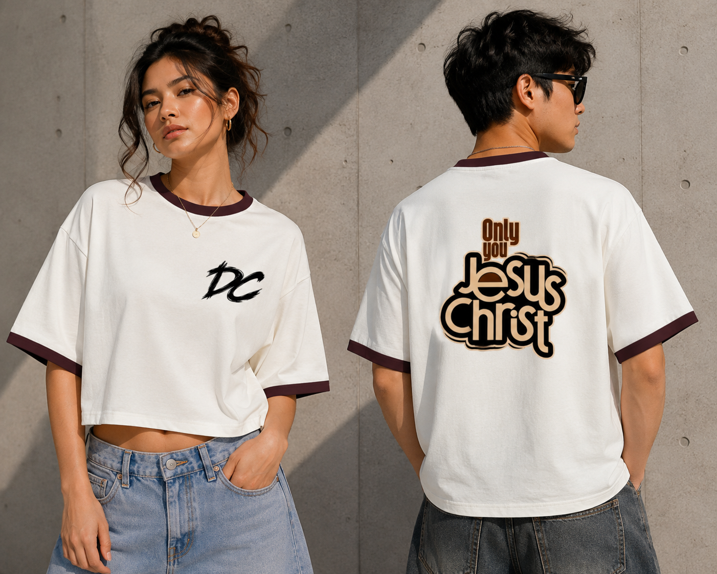 Only You Jesus Christ – Premium Unisex Raglan Tee