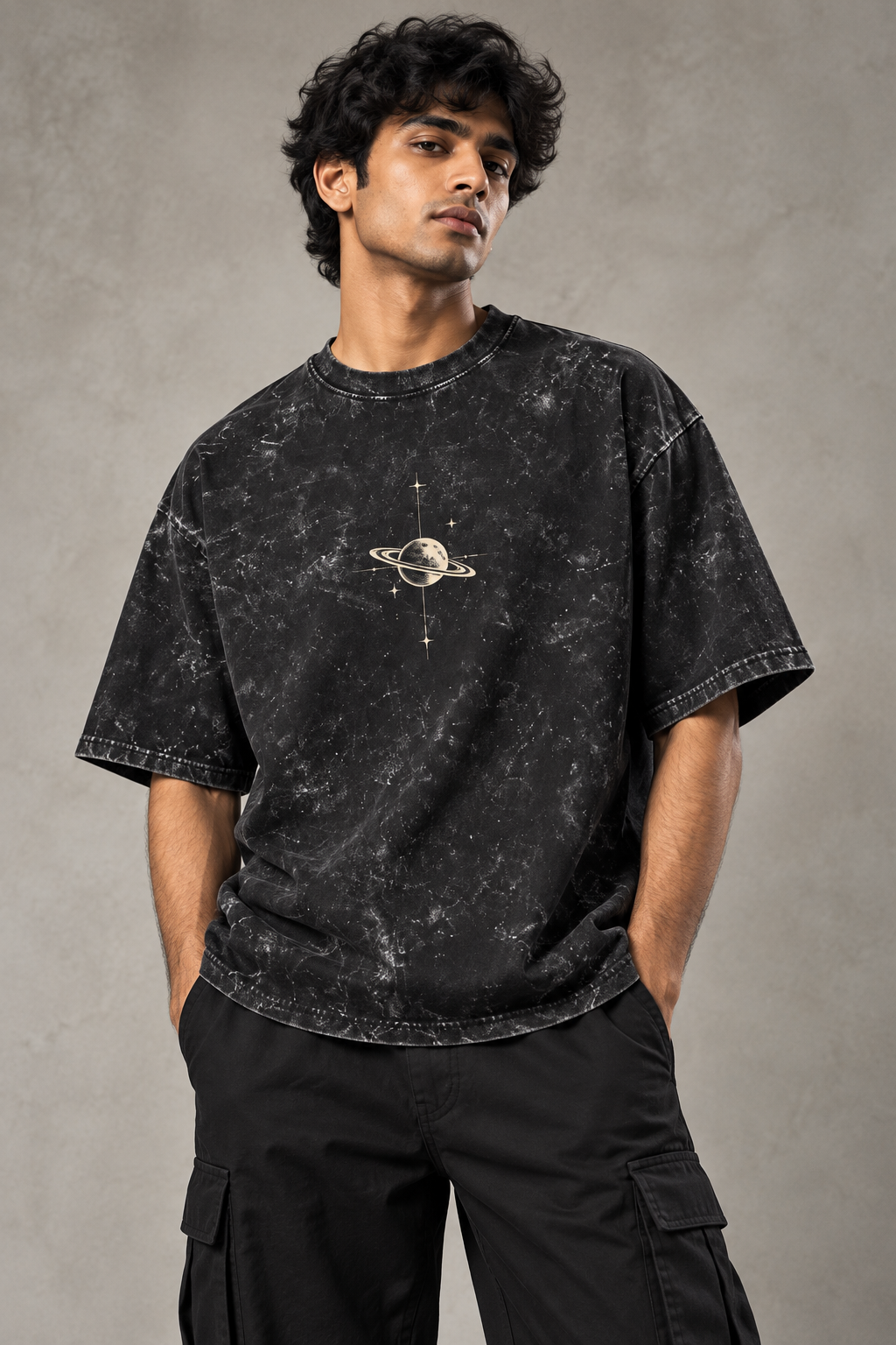 Orbit Acid-Wash Oversized T-Shirt